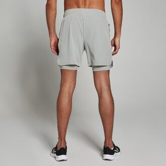 Mp 2-in-1 trainingsshort voor heren - Stormgrijs - S
