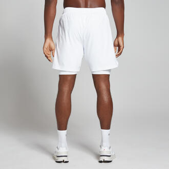 Mp 2-in-1 trainingsshort voor heren - Wit - XXL