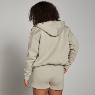 Mp Basic oversized hoodie met rits voor dames - Mistgrijs - L