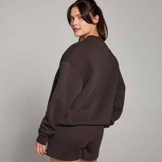 Mp Basic oversized sweatshirt voor dames - Koffiebruin - XL