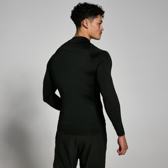 Mp basislaag trainingsshirt met hoge hals en lange mouwen voor heren - Zwart - XL