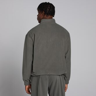 Mp fleecevest met kwartrits voor heren - Metaalgrijs - XS