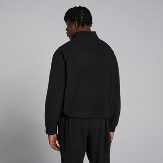 Mp fleecevest met kwartrits voor heren - Zwart - S