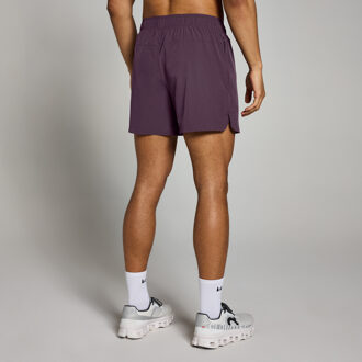 Mp geweven trainingsshort met binnenbeenlengte van 12,7 cm voor heren - Donkerpruimpaars - XS