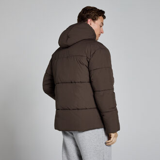 Mp kort pufferjack voor heren - Chocoladebruin - M Grijs