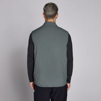 Mp Lifestyle gewatteerde bodywarmer voor heren - Mosgrijs - S Groen