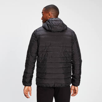 Mp Men's Lightweight Hooded Packable Puffer Jacket - Black - S Zwart