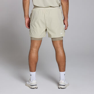 Mp Men's Tempo 5  2-in-1 Shorts - Salt Grey - S Grijs