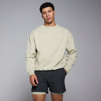 Mp Men's Tempo Oversized Graphic Sweatshirt - Salt Grey - XXXL Grijs