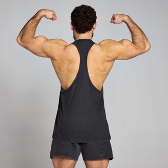 Mp Origin verwassen hemd met opdruk voor heren - Verwassen zwart - S