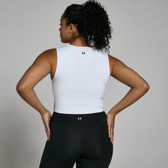 Mp Power gecropt hemd voor dames - Wit - XL