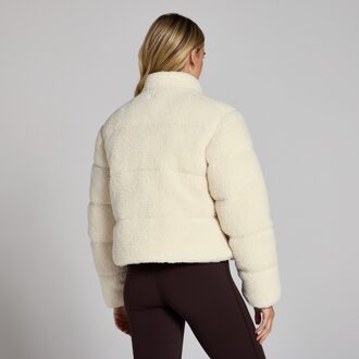 Mp pufferjack van borgstof voor dames - Roomwit - XL Soft Cream