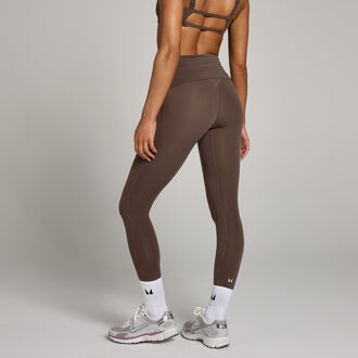 Mp Studio gevouwen legging voor dames - Chocoladebruin - XL