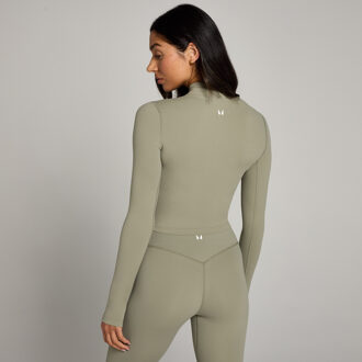 Mp Tempo gecropt jack voor dames - Gestroomd - L Groen