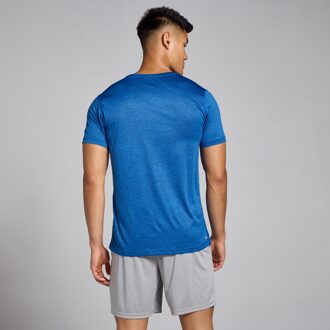 Mp Tempo gemêleerd T-shirt voor heren - Puurblauw - L