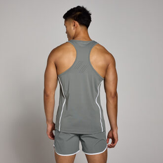 Mp Tempo hemd met streepdetails voor heren - Steengrijs - XXXL