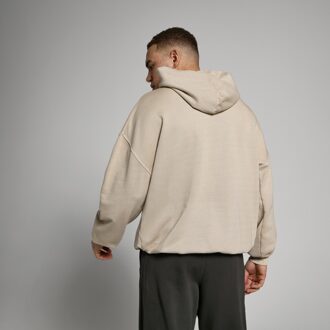 Mp Tempo hoodie met verwassen afwerking voor heren - Verwassen steengrijs - XXL Crème