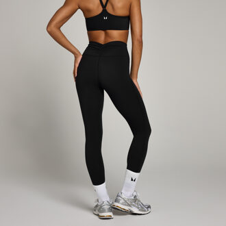 Mp Tempo legging met geplooide voorzijde voor dames - Zwart - XXL