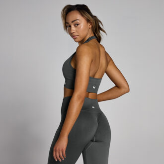 Mp Tempo naadloze sportbeha met halternek - Nachtgrijs - XL