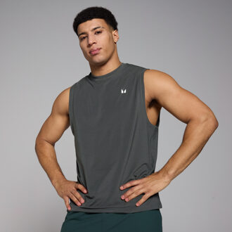 Mp Tempo oversized hemd met opdruk voor heren - Verwassen zwart - XS