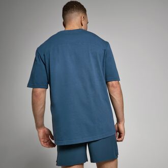 Mp Tempo oversized T-shirt met verwassen afwerking voor heren - Verwassen marineblauw - XL