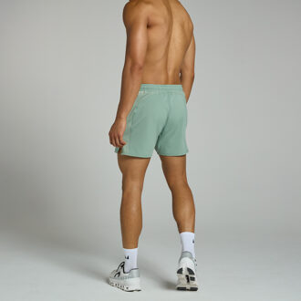 Mp Tempo short met panelen en binnenbeenlengte van 13 centimeter - Vaalgroen - M