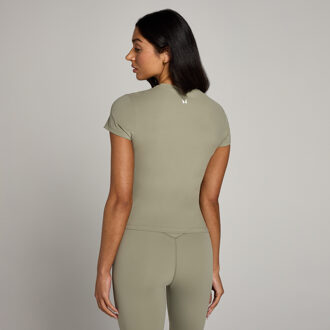 Mp Tempo T-shirt met nauwsluitende pasvorm en korte mouwen voor dames - Gestroomd - XS Groen