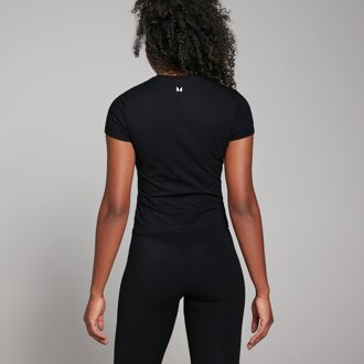 Mp Tempo T-shirt met nauwsluitende pasvorm en korte mouwen voor dames - Zwart - XXS