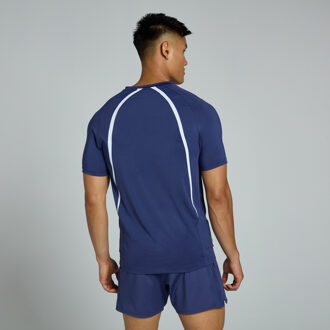 Mp Tempo T-shirt met panelen voor heren - Schemerzwart - XL Paars