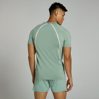 Mp Tempo T-shirt met panelen voor heren - Vaalgroen - S