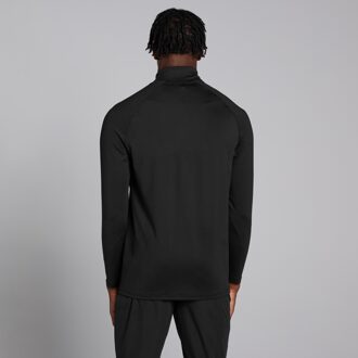 Mp Training hardloopshirt met rits voor heren - Zwart - L