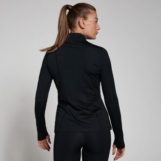 Mp Training sporttrui met kwartrits voor dames - Zwart - XXS