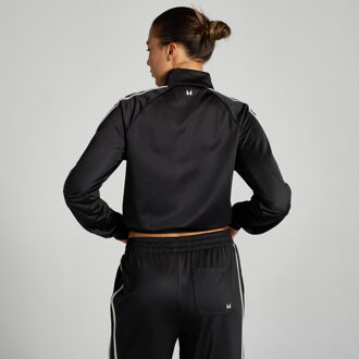 Mp trainingsjack van tricotstof voor dames - Zwart / Wit - XXL