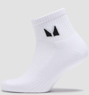 Mp Unisex Ankle Socks (3 Pack) - White - UK 2-5 Wit