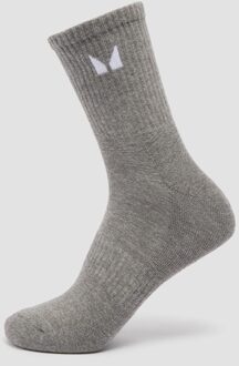 Mp Unisex Crew Socks (3 Pack) - Grey - UK 2-5 Grijs