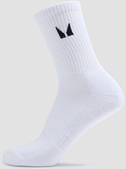 Mp Unisex Crew Socks (3 Pack) - White - UK 2-5 Wit