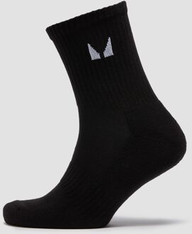 Mp Unisex Crew Socks (5 Pack) - Black - UK 6-8 Zwart