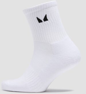 Mp Unisex Crew Socks (5 Pack) - White - UK 2-5 Wit