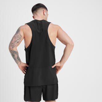 Mp Velocity Ultra sporthemd met diep uitgesneden armsgaten voor heren - Zwart - L