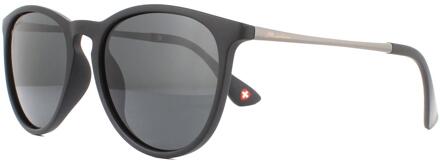 MP24 - Zonnebril - Ovaal model - Zwart kunststof-Polarizerend- Lensbreedte 53 mm