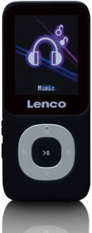 MP3/MP4-speler met 4GB micro SD kaart Lenco Xemio-659GY Zwart-Grijs