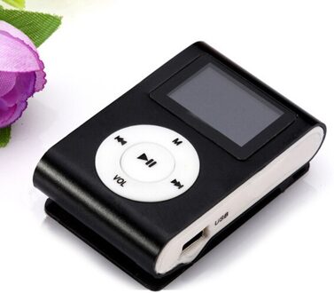 MP3 Speler Sb Mini Clip Metalen MP3 Speler Lcd-scherm Ondersteuning 32Gb Micro Tf Card Digitale Mp3 Muziekspeler mini Clip Voor Student 01