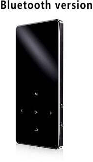 Mp3 Speler X2 Hifi Metalen Draagbare Bluetooth Muziek Walkman Met Fm Radio Recording Ingebouwde Speaker Touch Key 1.8 inch Tft-scherm zwart-BT / 16GB