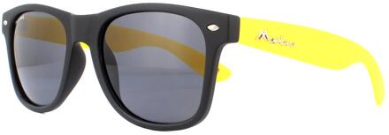 MP40F - Zonnebril - New Wayfarer style - Zwart en Geel - Lensbreedte 54 mm