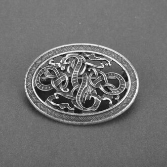 Mqchun Ronde Kelten Knoop Broche Viking Norse Sieraden Kraag Badge Pin Viking Broche D178