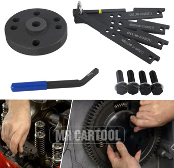 MR CARTOOL 3163021 Cam Timing Tool Kit With 3163530 Engine Brake Adjustment Tool 7MM For Cummins ISX Camshaft Timing Wedge Tool