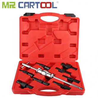 MR CARTOOL 9Pcs Blind Hole Slide Hammer Pilot Bearing Internal External Remover Puller Set With 8-32mm Bore Bearing