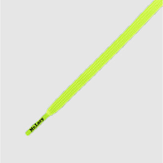 Mr Lacy Runnies neon lime yellow plat 120 cm Veelkleurig - One size