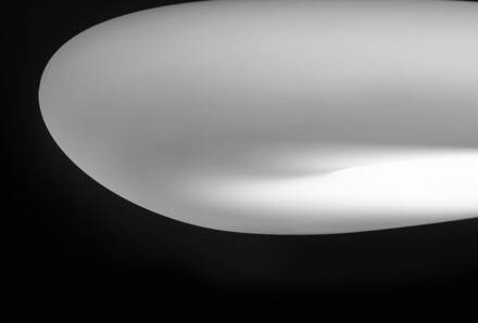 Mr. Magoo LED plafondlamp, DALI, Ø115cm reliëf wit (RAL 9003), opaal wit