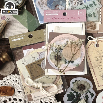 Mr.paper 30pcs Old dreams now Paper Card Scrapbooking/Card Making/Journaling Project DIY Retro Phone Hangtag with Hole Cards